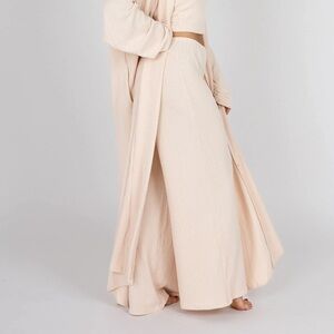 NWT FOXY KIND Yacht Club Bellini Lounge Flare Pants, Size SMALL